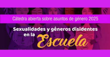 Tres íconos de siluetas de personas y una mano señalando al ícono de la mitad.