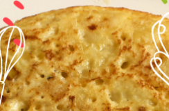 Tortilla de zanahoria, brócoli y queso