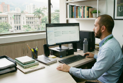 Esta es una imagen de dos jóvenes diversos mirando hacia la ciudad, soñando con un lugar más incluyento y equitativo