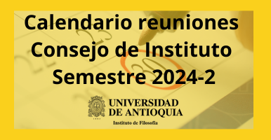 calendario reuniones Consejo de Instituto Semestre 2024-2