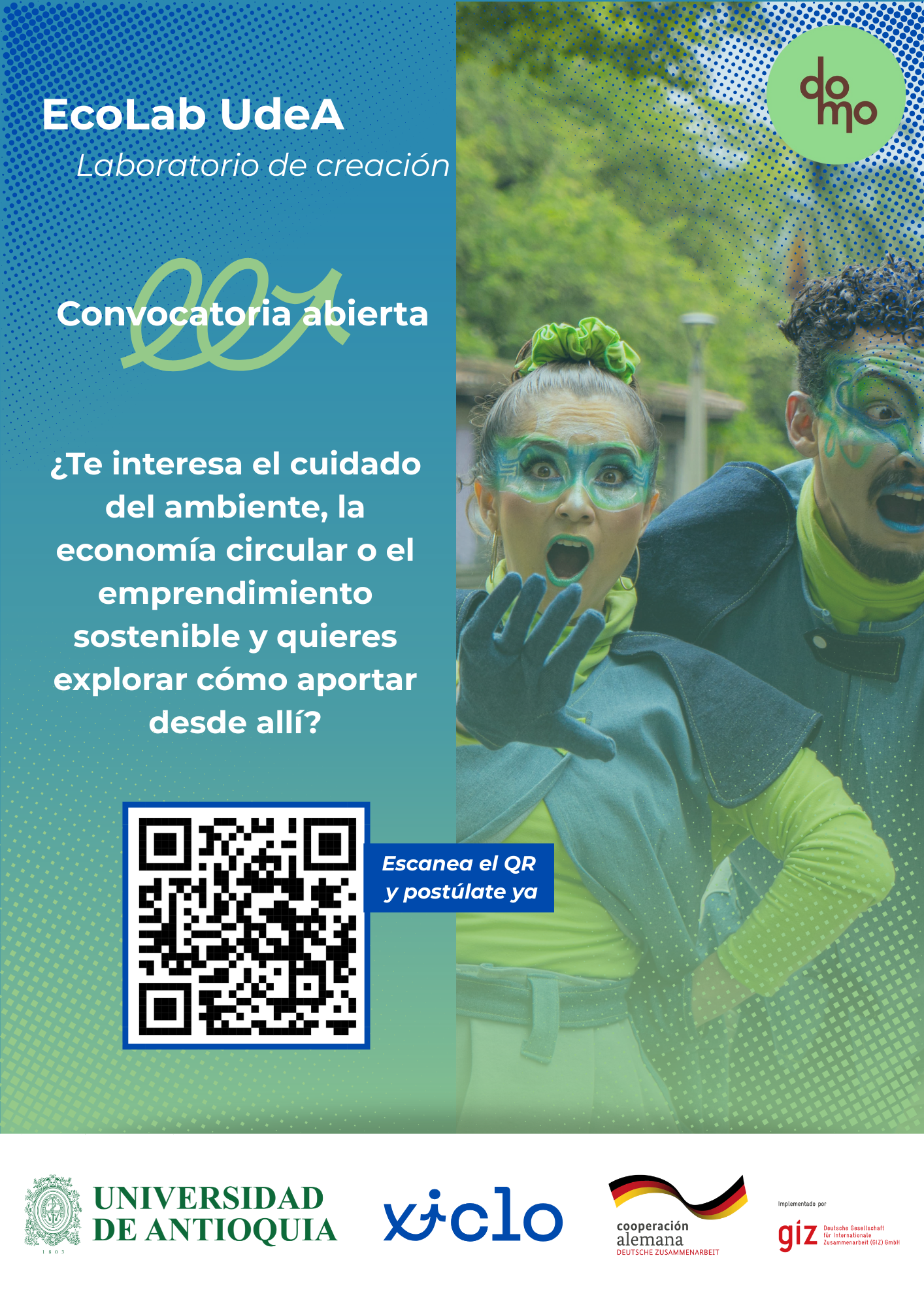Escanea el código QR y postúlate.
