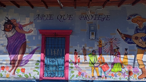 Cuatro murales, huellas del arte que protege en Medellín
