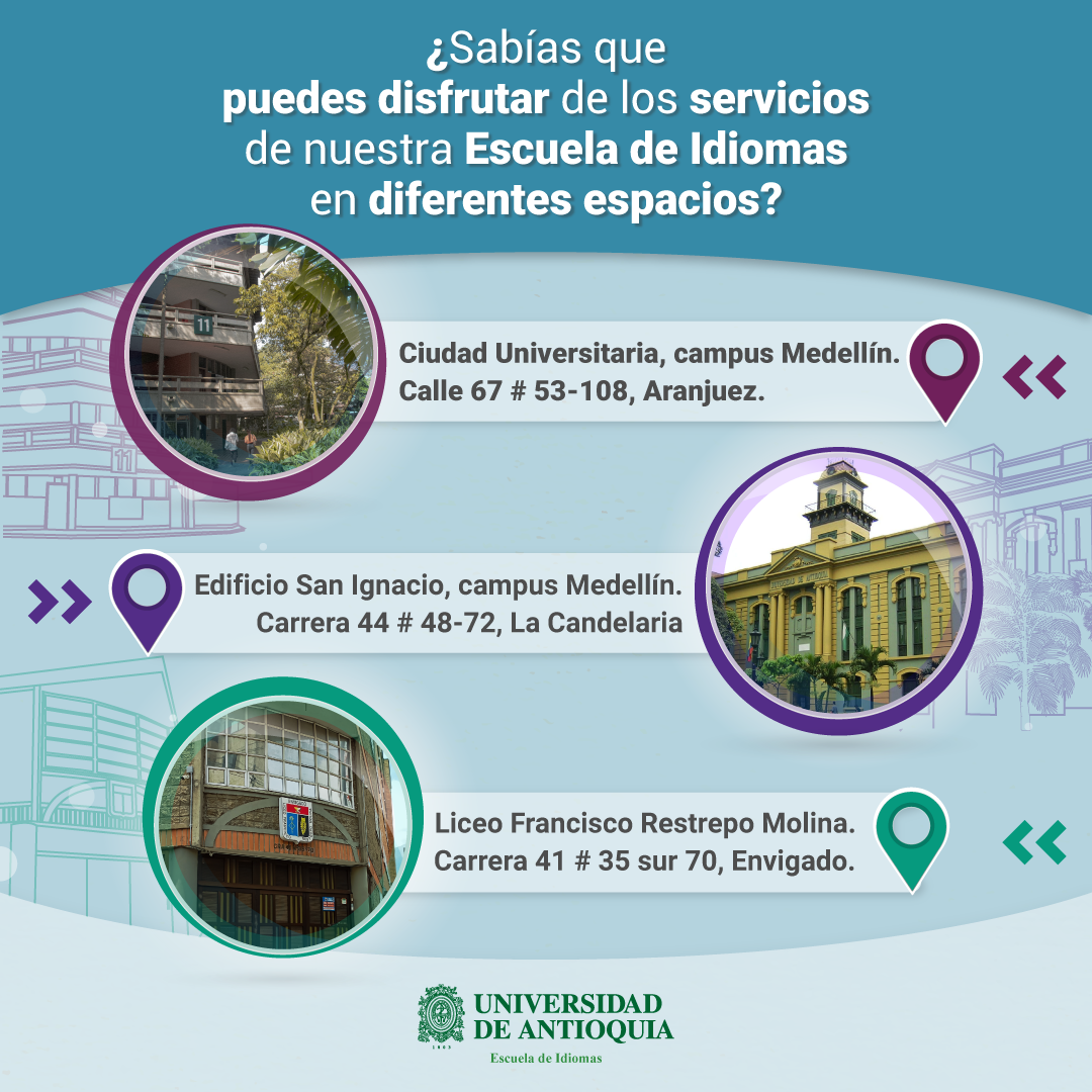 Información de las Sedes de la Escuela de Idiomas