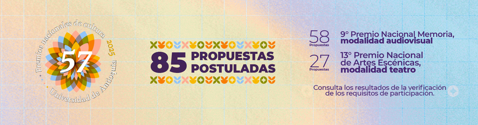 57 Premios Nacionales de Cultura Universidad de Antioquia