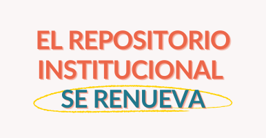 Imagen con texto: el repositorio institucional se renueva