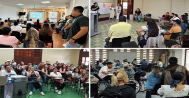 Botón que muestra un collage con diferentes actividades de la agenda del consultorio jurídico